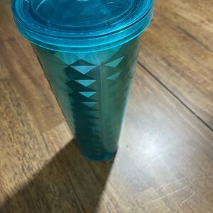 Starbucks Teal Diamond Tumbler with Lid
